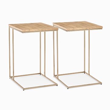 West elm streamline store c side table