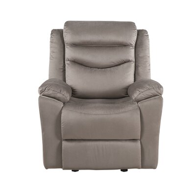 unruh leather manual swivel glider recliner