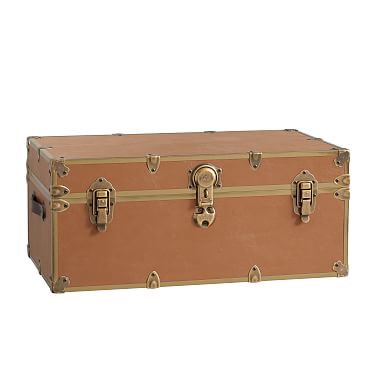 Daily Find  Pottery Barn Faux Leather Dorm Trunk - copycatchic