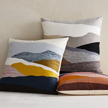 Crewel landscape pillow cover new arrivals