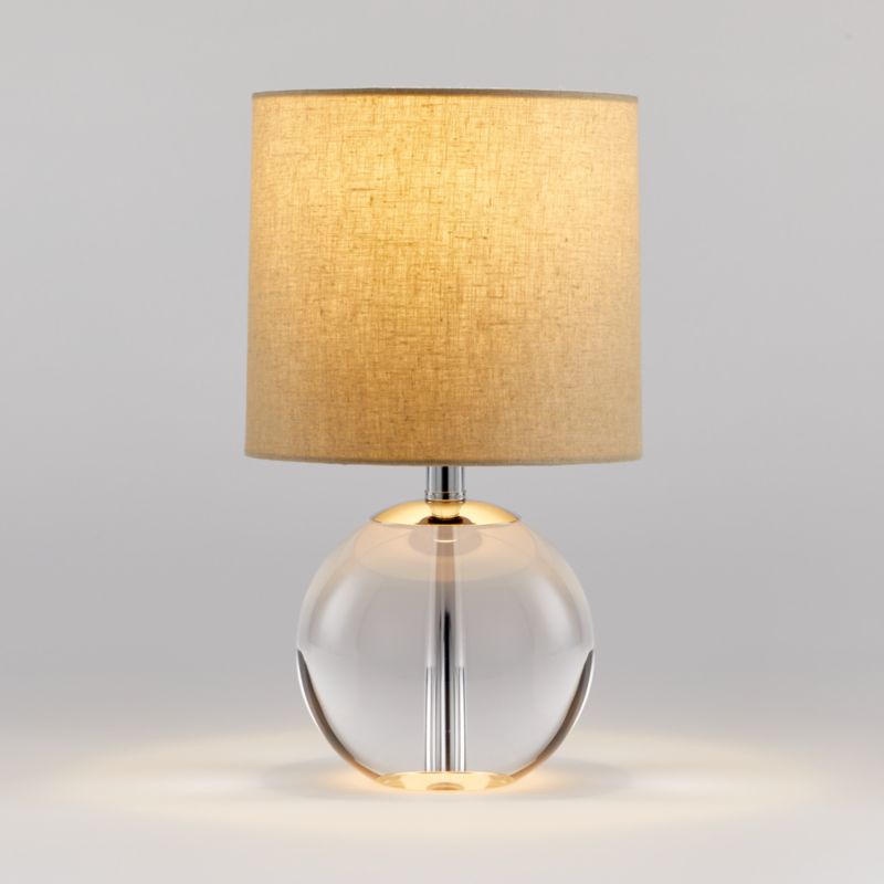 sybil globe crystal table lamp