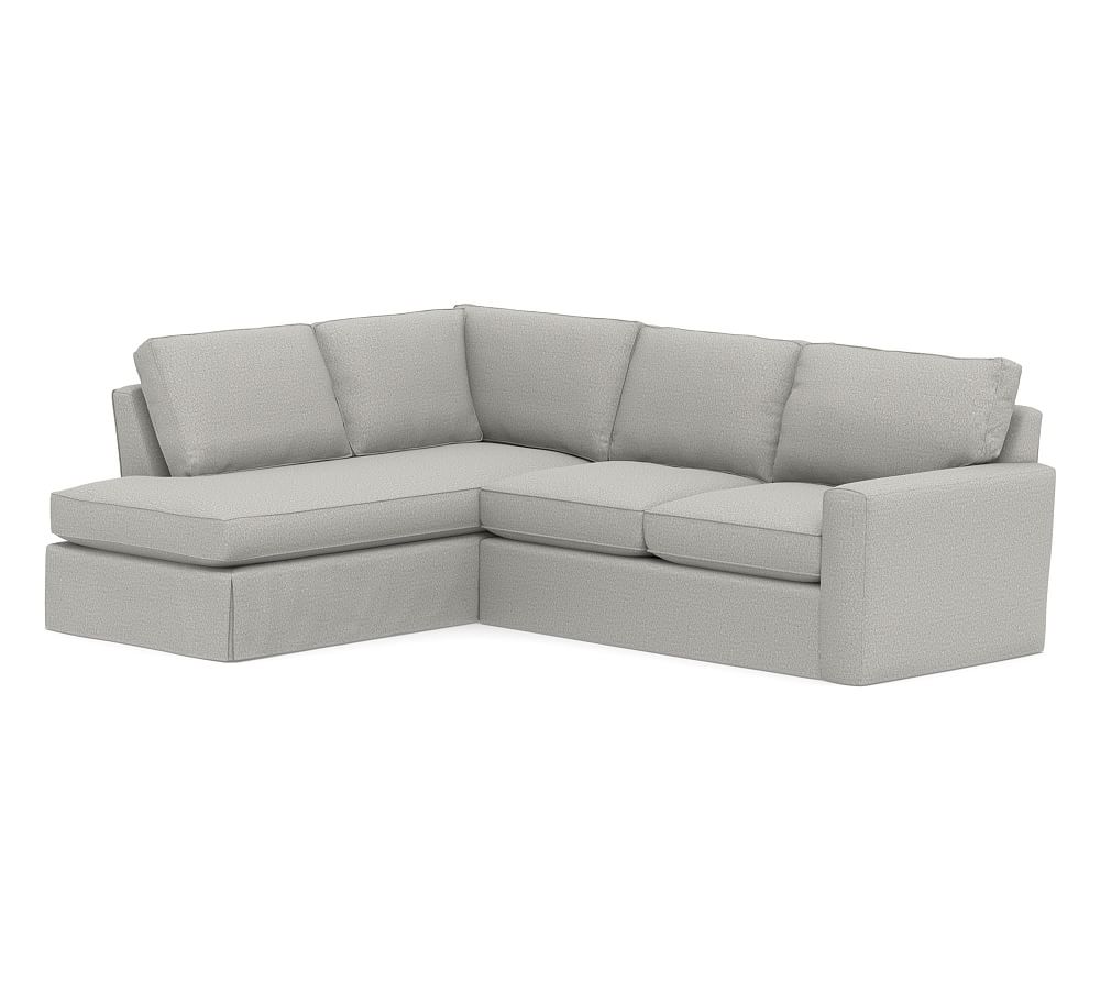 Pearce Square Arm Slipcovered Right-arm Loveseat Return Bumper ...