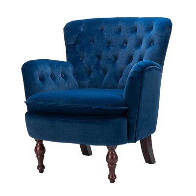 didonato velvet tufted upholstered armchair