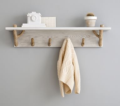 Birch Shelf with Pegs