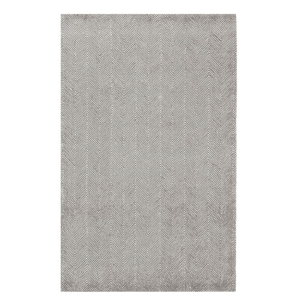 Herringbone Wool Rug, 8' x 10', Charcoal - Pottery Barn Teen | Havenly