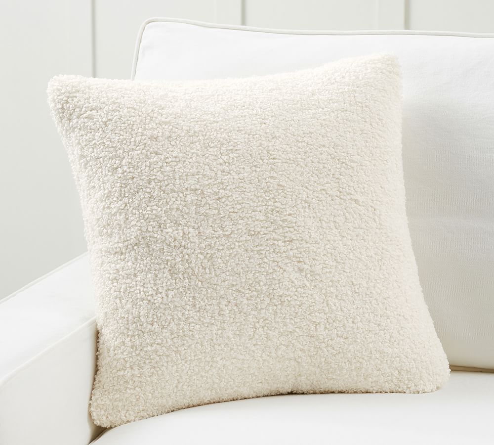 Cozy Teddy Faux Fur Pillow Cover, 20