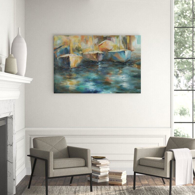 Chelsea Art Studio Dock Days by Beverly Fuller - Wrapped Canvas ...