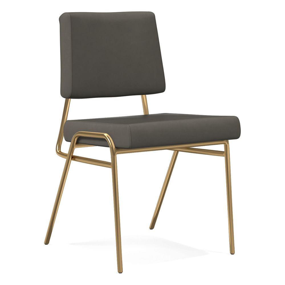 west elm wire frame upholstered dining chair