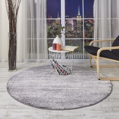 Belden Abstract Gray/White Area Rug Williston Forge Rug Size Rectangle 5' x 7