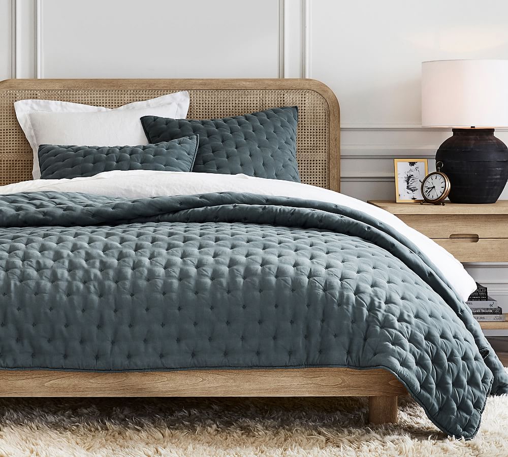 TENCEL TM Tufted Quilt Full Queen Steel Blue Pottery Barn Havenly   Sha256 F205cda1e54a352dfba8e4fdd0498c29535637939bc10b8b061c3fc23fdce339 