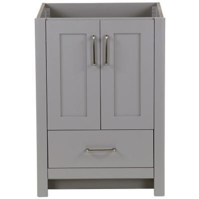 Home Decorators Collection Westcourt 24 In W X 22 D 34 H Bath Vanity Cabinet Only Sterling Gray Depot Havenly - 24 Inch Bathroom Vanity Cabinet Only