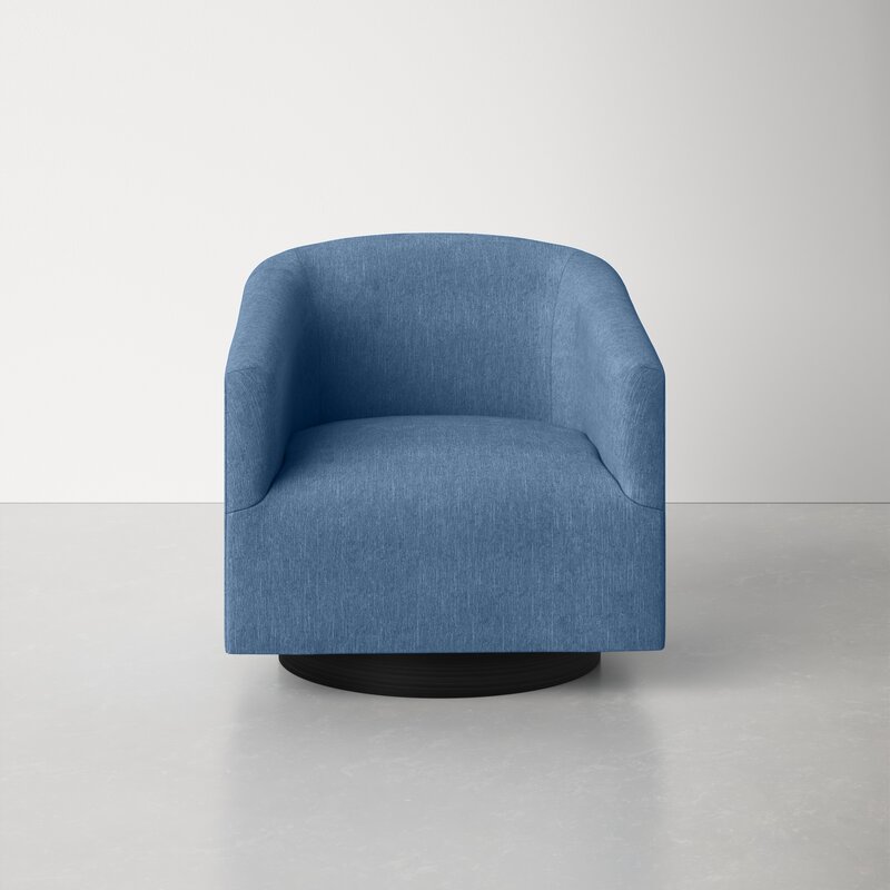 ginsburg swivel barrel chair