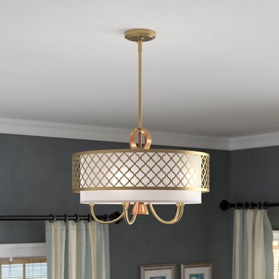 regan 5 light drum chandelier