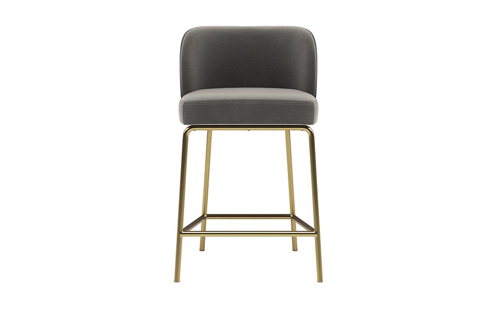 Graham Metal Framed Upholstered Counter Stool - Interior Define | Havenly