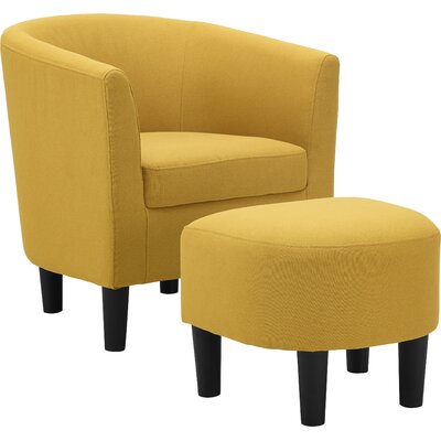 elfand armchair and ottoman